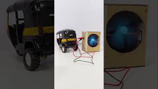 DC Motor Fan powered by Auto Rickshaw  Making fan with DC motor  Fan Without capacitor  DC Motor [upl. by Kinnon271]