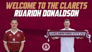 WELCOME TO CHELMSFORD  RUARIDH DONALDSON [upl. by Pontius]