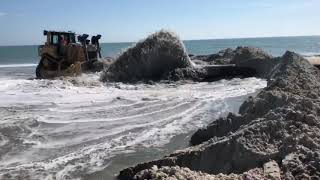 Wrightsville Beach nourishment project 2018 [upl. by Lahcar]