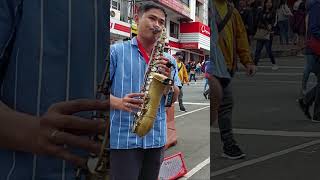 Matt Monro — Portrait Of My Love saxophone cover by Nikko Basbas Ibasan at Session Road Baguio City [upl. by Feucht161]