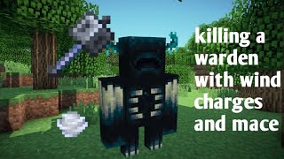 killing a warden with mace and wind charges minecraft gaming gamer [upl. by Pearson]