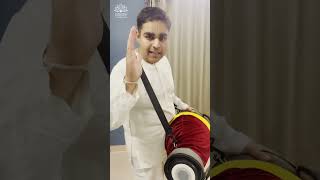 Easy mridangam lessons 1 l How to play mridanga l ISKCON Varanasi shorts mridangam [upl. by Anawyt993]