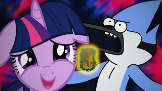 Mordecai vs Twilight Sparkle 3 Epic Rap Battles of Cartoons Season 3 [upl. by Yddur522]