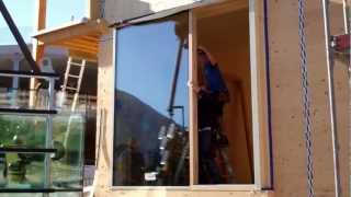 Costruzione case in legno masiccio  Casa Salute Bolzano  Video Neuer Firmensitz CasaSalute [upl. by Aniloj]