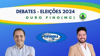 Debate Ao Vivo  Candidatos à Prefeitura de Ouro Fino  Eleições 2024 [upl. by O'Meara]