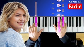 Louane  Secret  Piano Tutorial Facile Cours Expliqué [upl. by Moore33]