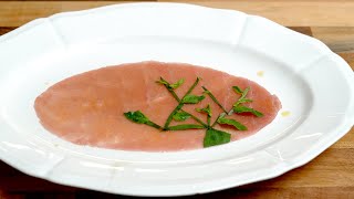 Tuna Carpaccio with Tomato Essence [upl. by Enyrhtac844]