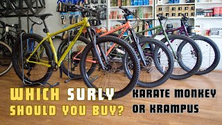 Which Surly Should You Buy Karate Monkey or Krampus Rigid or Suspension [upl. by Analli]