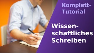 Schnellkurs Wissenschaftliches Schreiben [upl. by Bevers]