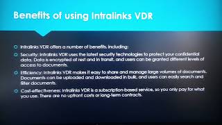 Intralinks Virtual Data Room Overview [upl. by Wagstaff]