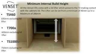 Venset TV Lifts Motorised TV Lifting Mechanism UK [upl. by Nyraf474]