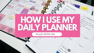 Using My Daily Planner Throughout My Day dailyplanwithme [upl. by Nnhoj]