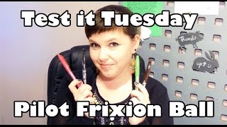 Test it tuesday  Pilot Frixion ball pen [upl. by Hovey909]