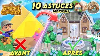 10 ASTUCES POUR VOTRE MAISON DANS ANIMAL CROSSING NEW HORIZONS  🏠 DECORATION amp TIPS [upl. by Llenrag]