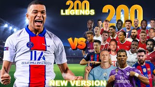 PSG Mbappe 🆚️ 200 Legends 💥 New Version 💥 ULTRA BOSS FINAL ⚽️ [upl. by Ggerc502]