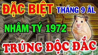 Bí Mật Tháng 9 Âm NHÂM TÝ 1972 Lưu Ý Điều Này Bồ Tát Hiển Linh Độ Mệnh Trúng Số Cực Giàu Sang [upl. by Susann176]