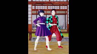 Tanjiro amp Kanao  Funky Town x Da Dip  MOTION DL MMD demonslayer tankana [upl. by Lemej]