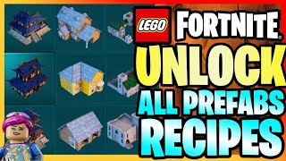 How To UNLOCK ALL BUILDING RECIPES  Lego Fortnite [upl. by Webb]