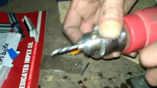 Carbide drill bits vs HSS on stainless steel [upl. by Nylirret]