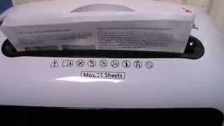 Rexel Prostyle Confetti Cut CrossCut 11Sheets CD Credit Card Paper Shredder review [upl. by Pitt]