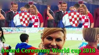 Worldcup 2018 Award ceremony France Vs Crotia 42  Worldcup Final 2018 [upl. by Arlen]