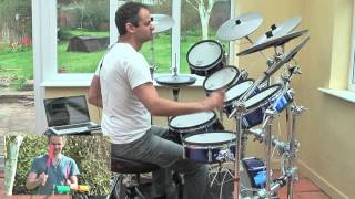 iGenesis  Drum Duet Dukes Travels and Dukes End drummer view [upl. by Ynohta]