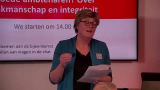 Webinar Goede ambtenaren Over integriteit en vakmanschap [upl. by Hesper]