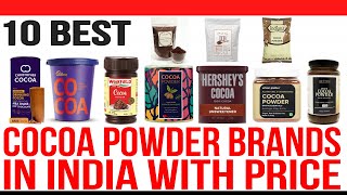 Top 10 Best Cocoa Powder in India with Price  Best Cocoa Powder Brands in India [upl. by Ailegnave]