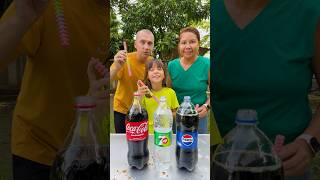 Pepsi 7up CocaCola VS Mentos shorts GamGam Family [upl. by Naujal311]