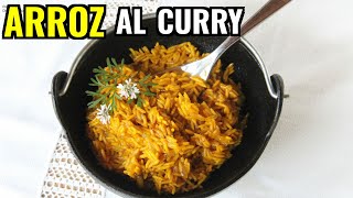 👩‍🍳 Receta Arroz al Curry  Como Hacer Arroz al Curry [upl. by Ahsienak]