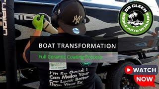 So Cleen Detailing  Boat Detailing amp Ceramic Coating [upl. by Yssirhc]