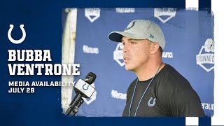 Bubba Ventrone Training Camp Availability  July 29 [upl. by Mapel]