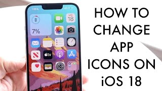 How To Change App Icons On iOS 18 [upl. by Lsiel98]