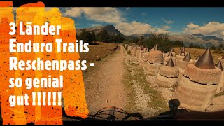 3 Laender Enduro trails Reschenpass Nauders MTB  mE das schönste MTB Gebiet der Alpen  inkl gpx [upl. by Nnylirehs]