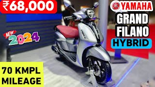 Finally New 2024 Yamaha Grand Filano Is Here  70KML Mileage  ₹68000  Best 125cc Scooter In india [upl. by Arfihs]