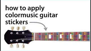 How to apply ColorMusic guitar stickers [upl. by Briant]