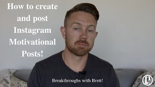 How to Create Instagram Motivational Post [upl. by Helena]