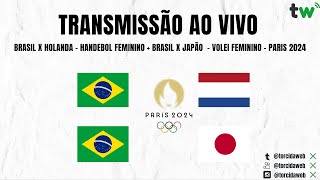 Brasil x Japão AO VIVO  Vôlei Feminino Paris 2024  Torcida Web [upl. by Nelag80]