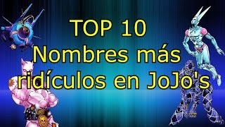 TOP 10 Nombres más ridículos en JoJos debido al copyright [upl. by Alene]