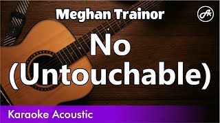 Meghan Trainor  NO SLOW karaoke acoustic [upl. by Ynamad]