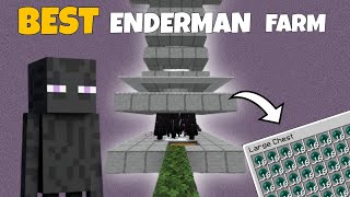 BEST ENDERMAN  XP farm for MINECRAFT bedrock 121 [upl. by Ztnahc485]