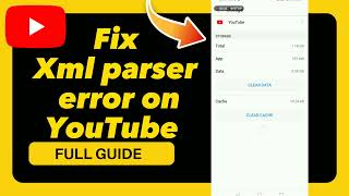 How to Fix Xml parser error on YouTube on YouTube [upl. by Deehan]