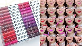 NEW COLOURPOP ULTRA MATTE LIP SWATCHES IN 3 MINUTES [upl. by Cotsen768]