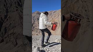 Gas cylinder leak hogya ladakh mountains pai vlog bluebox [upl. by Rihaz747]