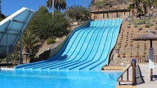 Aqualand Maspalomas  Tornado Space Bowl Slide Onride POV [upl. by Llerraj]