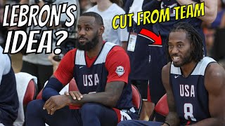 Lebron James gets Kawhi Leonard cut from Team USA [upl. by Anilet]