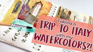 PAINTING ITALY  Watercolor Coloring Book  GIVEAWAY CLOSED [upl. by Morey558]