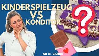 Konditorin vs KinderSpielzeug SchokoladenGießformen im PraxisCheck Schoko Spielzeug im Test [upl. by Trutko]