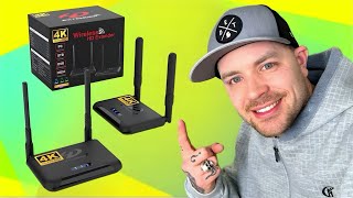 Wireless HDMI For All Your Gaming Needs  BMOSTE Wireless 4K HDMI Transmitter and Receiver Review [upl. by Llenet]