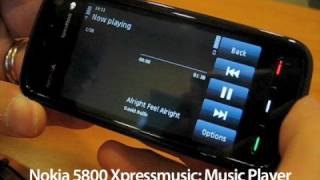 Nokia 5800 XpressMusic Music Player [upl. by Caddric]